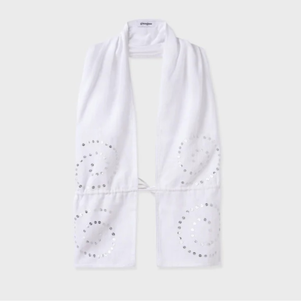 Gimaguas white sequined camisole